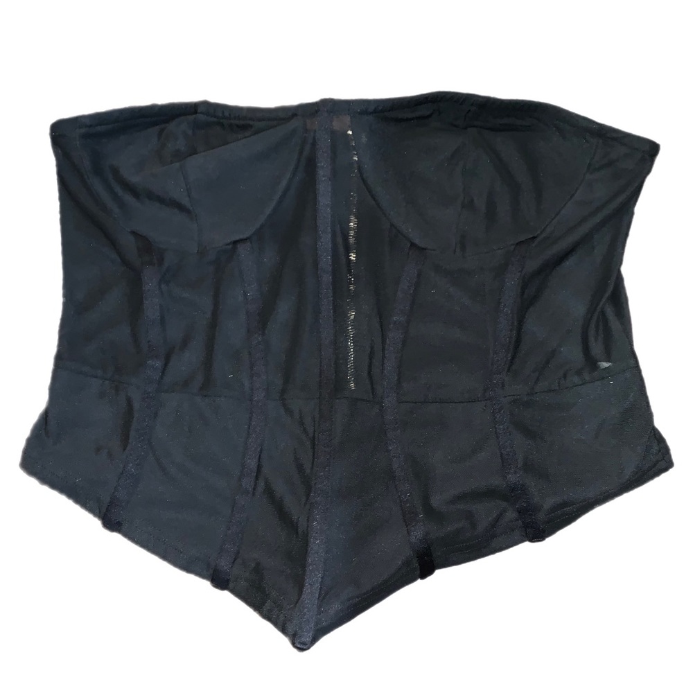 PrettyLittleThing Black Corset Top